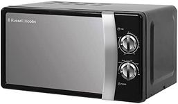 Russell Hobbs RHMM701B 17 Litre 700 W Black Solo Manual Microwave with 5 Power Levels, Ringer & Timer, Defrost Setting, Easy Clean