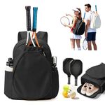 SZLX Tennis Backpack, Spacious Tennis Bag for Men and Women with Multiple Compartments for Tennis Rackets, Pickleball Rackets, Badminton Rackets, Squash Rackets and Balls