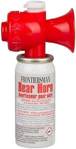 SABRE Frontiersman Bear Horn with On/Off Locking Top, 130dB Heard Up to 0.5-Miles Away Helps Keep Bears Away, Compact & Reusable with 60 1/4-Second Bursts