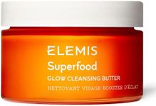 ELEMIS Superfood AHA Glow Cleansing Butter, Daily Skincare Facial Cleanser to Brighten, Nourish & Hydrate Skin, Facial Mask & Brightening Cleanser