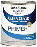 RUST-OLEUM Flat Gray Primer 1980502 Painters Touch Quart Latex, 32 Fl Oz (Pack of 1)