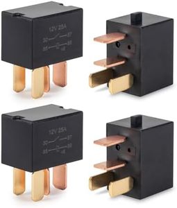 ENA 4 Pack 4 Pin 25AMP 12V DC SPST Multi-Purpose Relay Compatible with Honda Accord Civic CR-V Crosstour Odyssey Pilot Acura TL TSX MDX Replacement for G8HL-H71 39794-SDA-A03 39794-SDA-A05