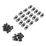 20pcs/set Boot Hooks Lace Fittings,Buttonhole Alloy Boot Eye Climb Accessories With Rivets for Repair Camp Hike
