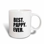 3dRose Mug_151515_5 "Best Pappy Ever, Ceramic, Red/White