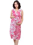 Miga's Cotton Jersey Soft Breathable Pre & Post Pregnancy Maternity Dresses for Women with Pockets| Below Knee Length | Pregnancy Dress| Ample Space for Growing Belly