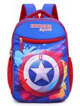 Ronaldo School Bag Spider-man 17 Inch Daypack Casual Backpack for Kids Children Boys And Girls 7-12 Years (Multi-Color)