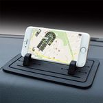 Cell Phone Dash Mount Pad, Non-slip Silicone Car Dashboard Mat Phone Holder, Car Phone Sticky Pad Stand for All Vehicles Phones GPS