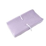 Queness Baby Changing Pad Cover, Ultra Soft Minky Dot Changing Table Pad Cover for Diaper Changing Pad, Change Table Sheets, Ideal Shower Gift for Newborn Girls and Boys (Orchid)