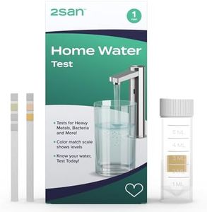 2San Home Water Test, 8-in-1 Water Testing for Bacteria, Lead, Iron, Copper, pH, Chlorine, Hardness, Nitrites, Easy At-Home Use for Tap & Well Water, Fast, Reliable Results Without a Lab