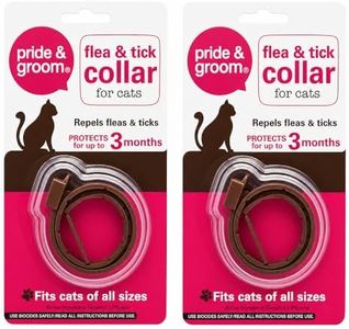 2 x Cat Flea & Tick Collar – Insect Repellent Collar for Cats, Helps Protect Against Fleas & Ticks, Long Lasting Up to 3 Months, Adjustable Collar for Cats