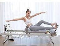 WDUDSUDUW Foldable Pilates Reformer,for Homeand Studio Pilatesmachine Equipment,Spring Type