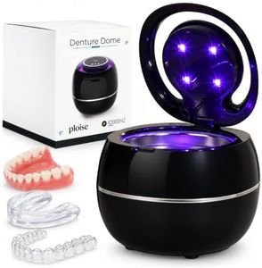 Ploise Denture Dome – Ultrasonic Retainer Cleaner Machine with UV-C | Night Guard Cleaner, Mouth Guard Cleaner, Denture Cleaner & Aligner Cleaner | 42000Hz for Retainers & Dental Care