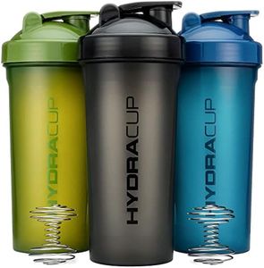 Hydra Cup 3 PACK - Extra Large Shaker Bottle, 45-Ounce Shaker Cup with Dual Blenders for Mixing Protein, from