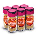 Schwartz Garlic & Herb Roast Chicken Seasoning 53 G | Jar | Pack of 6 | Expertly Blended with Garlic, Rosemary & Thyme | For Tasty Chicken Full of Flavour