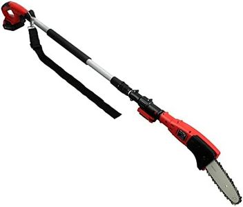 Giantz Pole Saw, 20V Hedge Trimmer Electric Poles Pruner Cordless Chainsaw Pruning Chain Saws Petrol Hand Power Chainsaws Home Garden Farm Whipper Snipper Tool, 2.7m Length with Battery Red Black