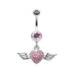 Angel Luster Heart WildKlass Belly Button Ring
