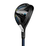 TaylorMade SiM 2 Max Rescue Mens Left Hand Graphite Regular Rescue 4-22 Degree, Black/White