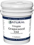 Grape Seed Oil-Cold Pressed, Virgin, Undiluted, 100% Pure Grape Seed Oil, 640 Oz (5 Gallon)