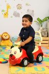 Amazon Brand - Jam & Honey Lion Car | Ride On for Kids 2 Years+ | Push Car with Backrest | Under Seat Storage | Without Handle | Red