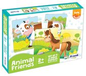 Frank Animal Friends (Set of 9) 2 Pcs Puzzle -Early Learner Educational Jigsaw Puzzles Set for Kids 2 Years and Above - Educational Toys and Games - 32901