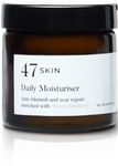 47 Skin Everyday Face Moisturiser - Daily Facial Moisturiser for Dry and Sensitive Skin - Smoother and Clearer Skin - Oil Free, 60ml