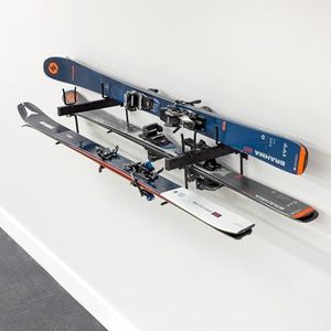 StoreYourBoard Ski and Snowboard Wall Rack, Heavy Duty Snowboard Wall Mount and Ski Rack Wall Mount for Garage Racks for Storage, Space-Saving Vertical or Horizontal Organizer for Skis, Boards & Gear