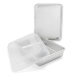 Nordic Ware Natural Aluminum Commercial 3-Piece Baker's Set, Quarter Sheet and Cake Pan