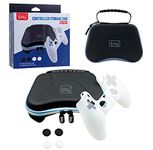 Microware Portable IPLAY 6 In 1 EVA Accessories kit Storage Bag With Silicon Case For Playstation 5 for PS5 Controller (HBP-283)