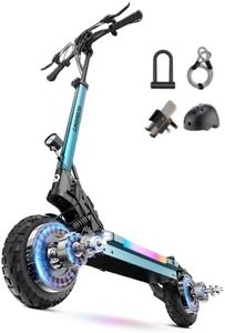 ECOROAD ES6 Dual Adults Electric Scooter, 1000W*2 Dual Brushless Motor, Max Speed 34 Mph, Up to 40-50 Miles Long Range, 10" Tubeless Tires with Dual Swing Arm Suspension E-Scooter(Blue)