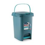 Sparkmate by Crystal Plastic Push&Pedal Dustbin,7.5 Ltr,Multicolour