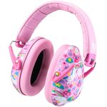 Vanderfields Premium Hearing Protection Ear Defenders - Broad Spectrum Sound Reduction 32 dB at 2K Hz Noise Cancelling - Headset Safety Noise Cancellation - Headphones Kids 3-12 - Unicorn Dream