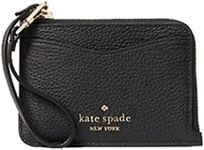 Kate Spade New York Leila Leather Card Holder Wristlet, Black