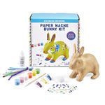 Kid Made Modern Craft Kits Paper Mache Bunny Kit - Paint Your Own Arts and Crafts Gift for Kids Ages 6 and Up