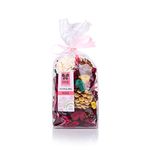 IRIS, Home Fragrance -Rose Potpourri - Floral Rose Scent - Fine-Living Fragrance -Natural Decoration - Mood Enhancer - Made in India - 140 Gram - Red