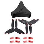 Hensych for FPV Combo Propeller Storage Case 5328S Propellers for FPV Combo 5328S Propellers Blade Props Box Anti-fall Protection (Case+2 Pairs Red Tip Propellers)