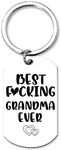 Birthday Gifts for Grandma Nana Grandmother Keychains from Grandchildren, Funny Granny Grandma Christmas Mothers Day Xmas Gift from Granddaughter Grandson Best Gradma Ever Keychain