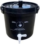 Hand Wash Station Portable Compact Design with soap Dispenser for Outdoor/Holiday Events,Parties,School Sports Team, Parents on The go, Travel, Construction site, Beach, (Black 2.5 Gallon)