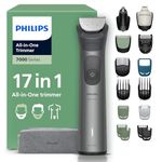 Philips Multigroom 7000 Series All-in-One 17-Piece Trimmer - Shaver and Clipper for Beard, Nose, Hair, and Body, Self-Sharpening Full Metal Blades, 26 Length Settings (0.5-20 mm), Model MG7961/15