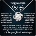 To My Wife Necklace From Husband With Heartfelt Message, To My Soulmate Necklace For Women, Necklace For Wife From Husband, Soulmate Gifts For Her, Birthday Gifts For Wife, Wife Birthday Gift Ideas