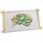 Scroll Frames for Cross Stitching Embroidery Stand, Natural Beech Wood Needlepoint Scroll Frame Embroidery Quilting Frame Stitching Holder Art Craft Tool for Embroidery Stand