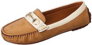 Elle Women's Loafers, Beige, 8