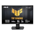 ASUS TUF Gaming VG24VQE 23.6” Curved Monitor, 1080P Full HD, 165Hz (Supports 144Hz), 1ms, Extreme Low Motion Blur, FreeSync Premium, Shadow Boost, Eye Care, DisplayPort HDMI