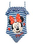 Disney Girls Minnie Mouse Swimsuit Blue Age 5 to 6 Years