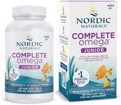 Nordic Naturals Complete Omega Jr., Lemon - 180 Mini Soft Gels - 283 mg Total Omega-3s & 35 mg GLA - Healthy Cognition, Nervous System Function - Non-GMO - 90 Servings