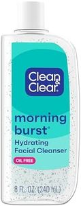 Clean & Clear Morning Burst Oil-Free Hydrating Facial Cleanser with Cucumber & Green Mango Extract, Gentle Daily Face Wash for All Skin Types, Non-Comedogenic, Hypoallergenic, 8 fl. oz