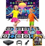 Quanwuhang Dance Mat for Kids,Dancing Mat for Family with Interactive Dance Pad Games, HD Plug & Play TV Dance Game Console, for Kids,Birthday Gift for Girls