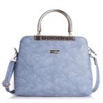 Shining Star Synthetic Leather Women's Satchel Bag Ladies Purse Handbag Women Bags, Light Grey