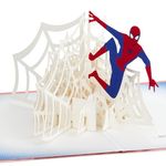 Hallmark MARVEL The Amazing Spider-Man Comic, 3D & Pop-Up Card, Any Occasion, Birthday, Superhero, Peter Parker, Red