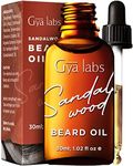 Gya Labs Sandalwood Beard Oil for Men Growth - 100% Pure & Natural Beard Growth Oil for Men with Organic Argan & Jojoba Oil - Mens Beard Oil that Moisturizes, Softens & Strengthens (30ml)