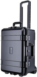 Lykus HC-5120 Waterproof Hard Case with Wheels and Customizable Foam, Interior Size 20.3x11.3x7.3 inch, Suitable for camera, lens, drone, mic, flashlight, projector, electronics, tools, and more